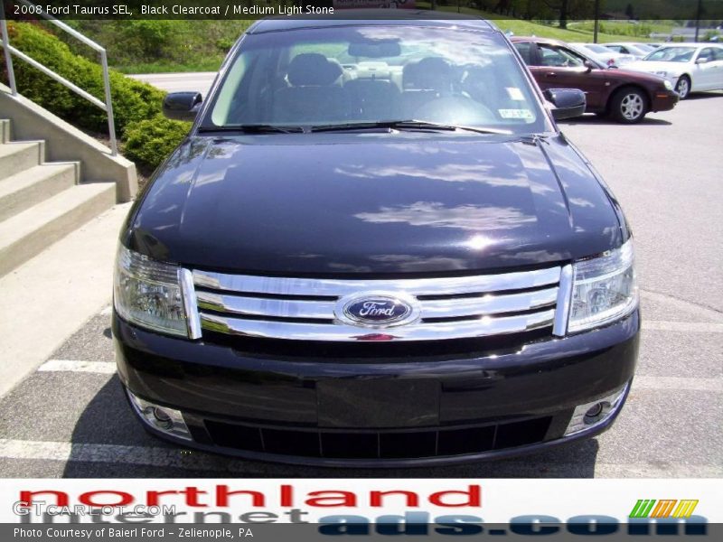 Black Clearcoat / Medium Light Stone 2008 Ford Taurus SEL