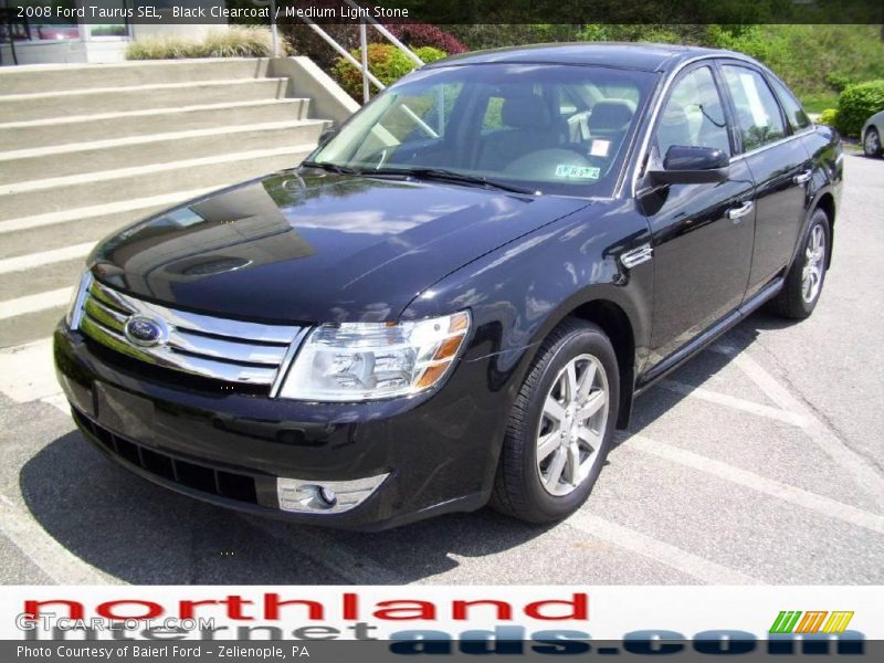 Black Clearcoat / Medium Light Stone 2008 Ford Taurus SEL
