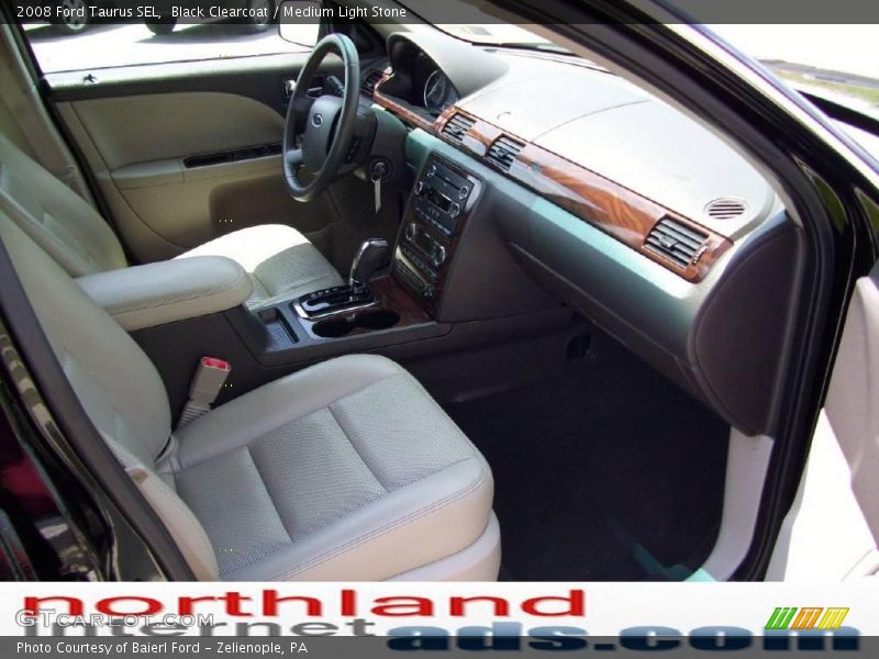 Black Clearcoat / Medium Light Stone 2008 Ford Taurus SEL