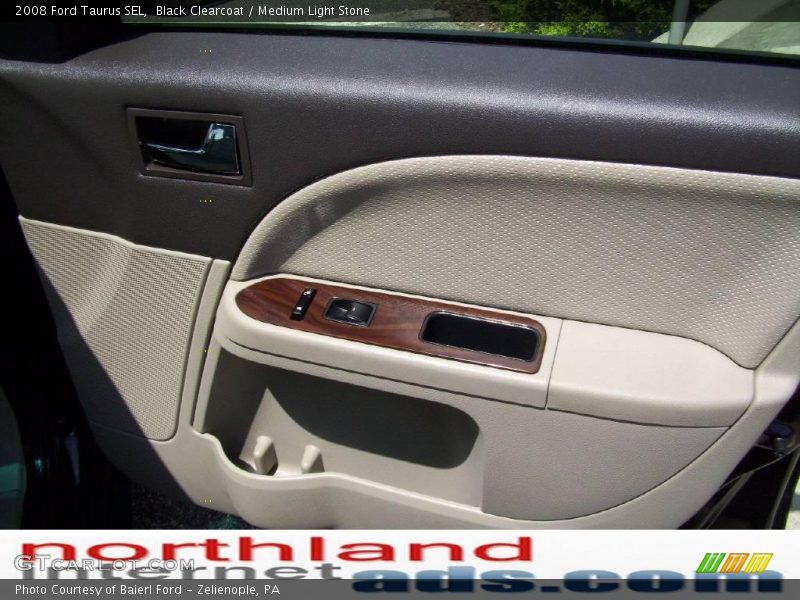 Black Clearcoat / Medium Light Stone 2008 Ford Taurus SEL