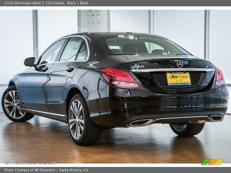 Black / Black 2016 Mercedes-Benz C 300 Sedan