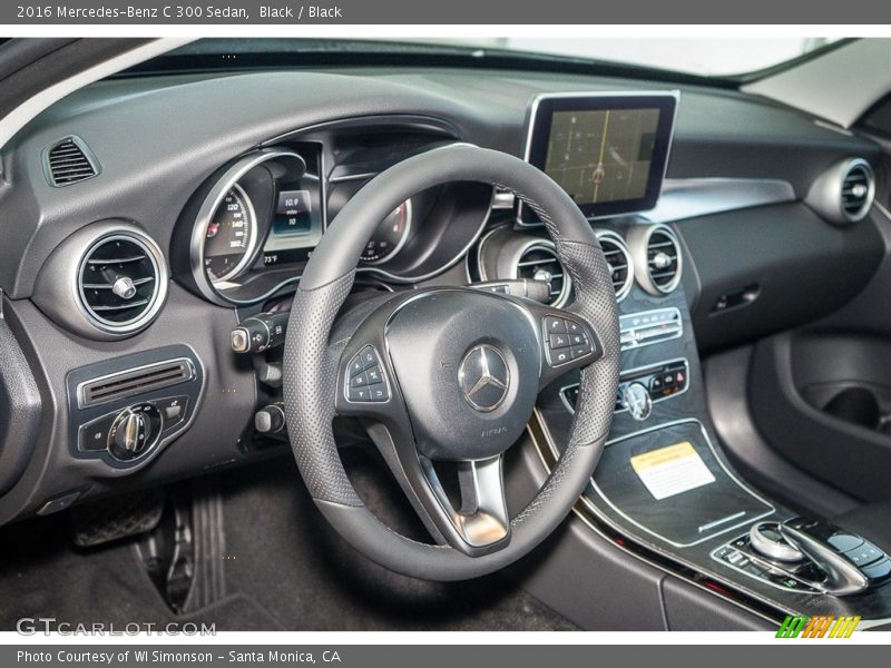 Black / Black 2016 Mercedes-Benz C 300 Sedan