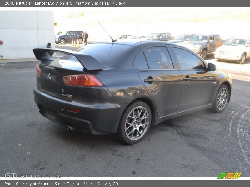 Phantom Black Pearl / Black 2008 Mitsubishi Lancer Evolution MR
