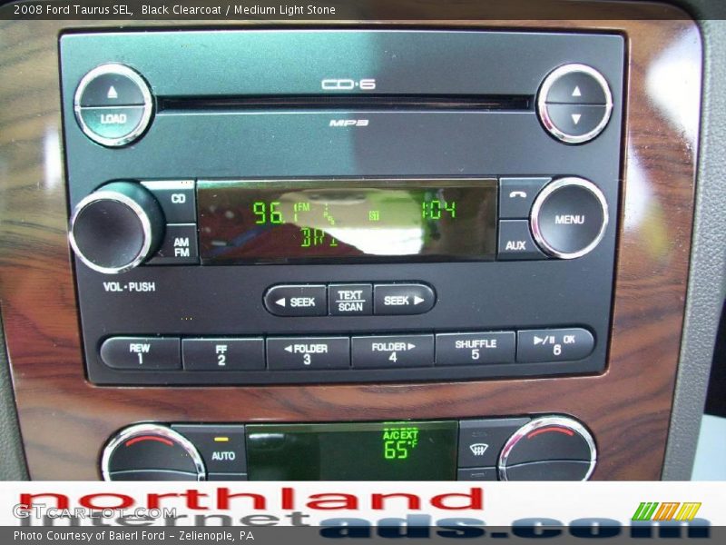 Black Clearcoat / Medium Light Stone 2008 Ford Taurus SEL