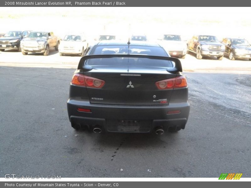 Phantom Black Pearl / Black 2008 Mitsubishi Lancer Evolution MR