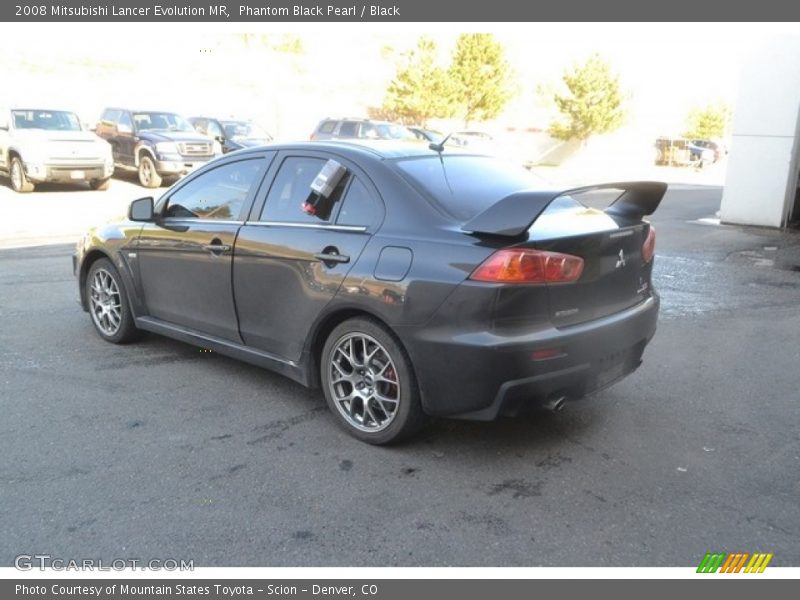 Phantom Black Pearl / Black 2008 Mitsubishi Lancer Evolution MR