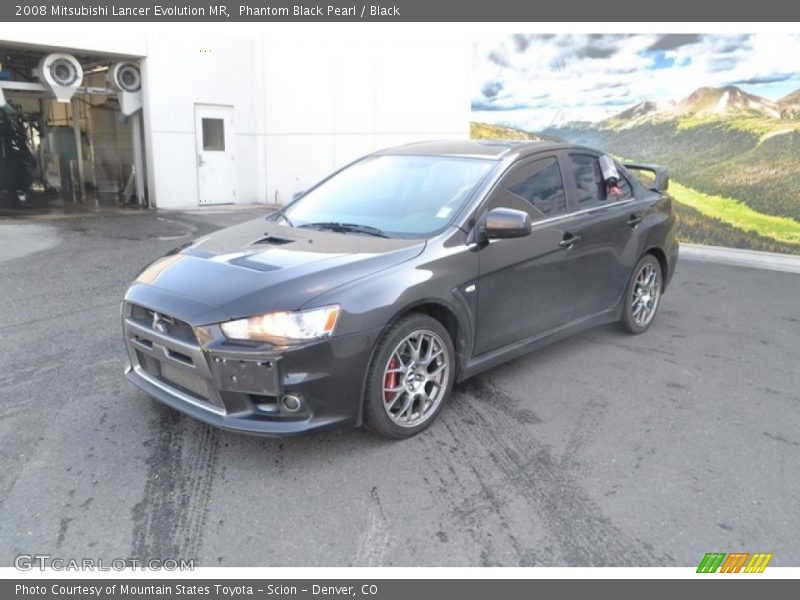 Phantom Black Pearl / Black 2008 Mitsubishi Lancer Evolution MR