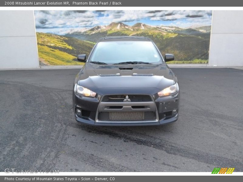 Phantom Black Pearl / Black 2008 Mitsubishi Lancer Evolution MR