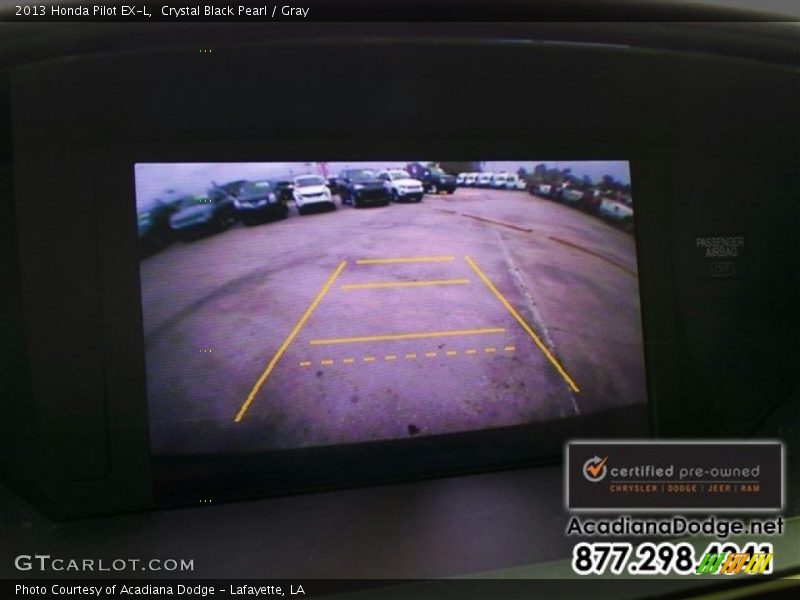 Crystal Black Pearl / Gray 2013 Honda Pilot EX-L