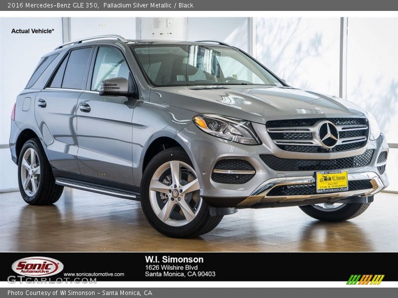 Palladium Silver Metallic / Black 2016 Mercedes-Benz GLE 350