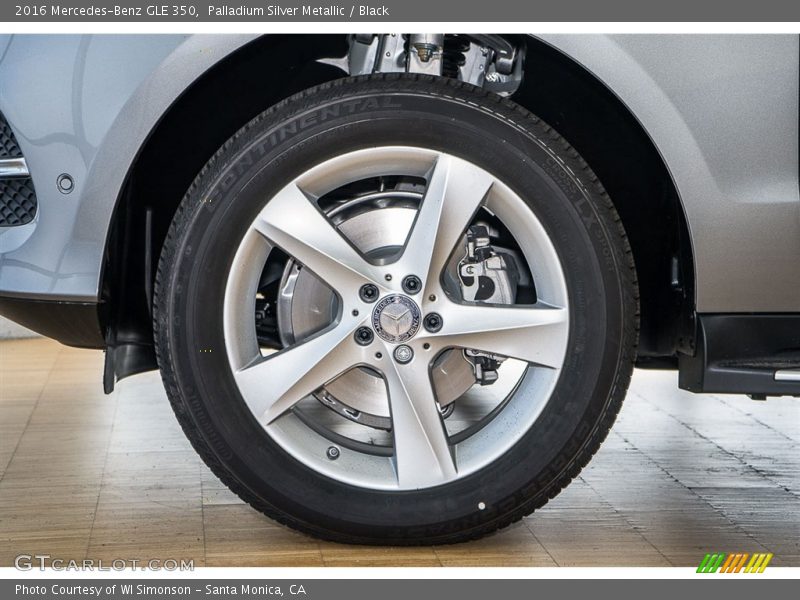 Palladium Silver Metallic / Black 2016 Mercedes-Benz GLE 350