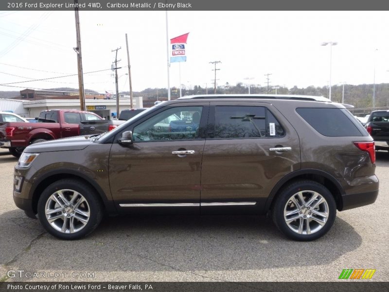 Caribou Metallic / Ebony Black 2016 Ford Explorer Limited 4WD