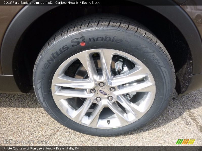 Caribou Metallic / Ebony Black 2016 Ford Explorer Limited 4WD