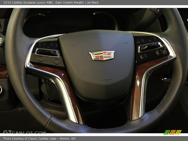 Dark Granite Metallic / Jet Black 2016 Cadillac Escalade Luxury 4WD
