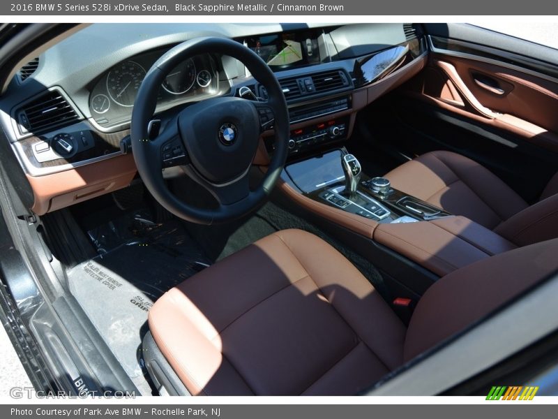 Black Sapphire Metallic / Cinnamon Brown 2016 BMW 5 Series 528i xDrive Sedan