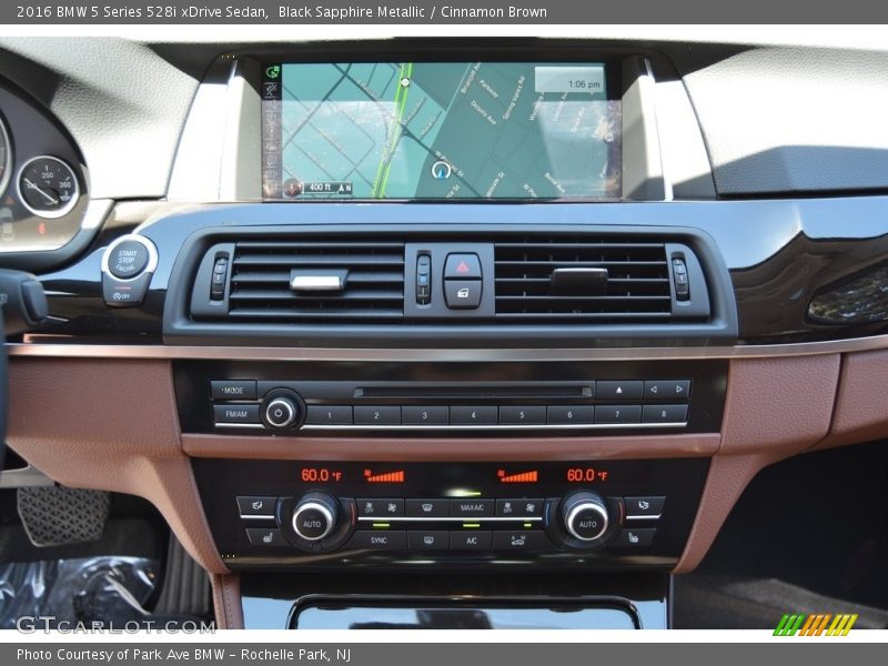 Black Sapphire Metallic / Cinnamon Brown 2016 BMW 5 Series 528i xDrive Sedan