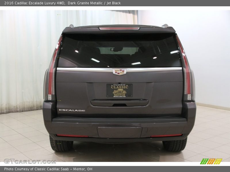 Dark Granite Metallic / Jet Black 2016 Cadillac Escalade Luxury 4WD