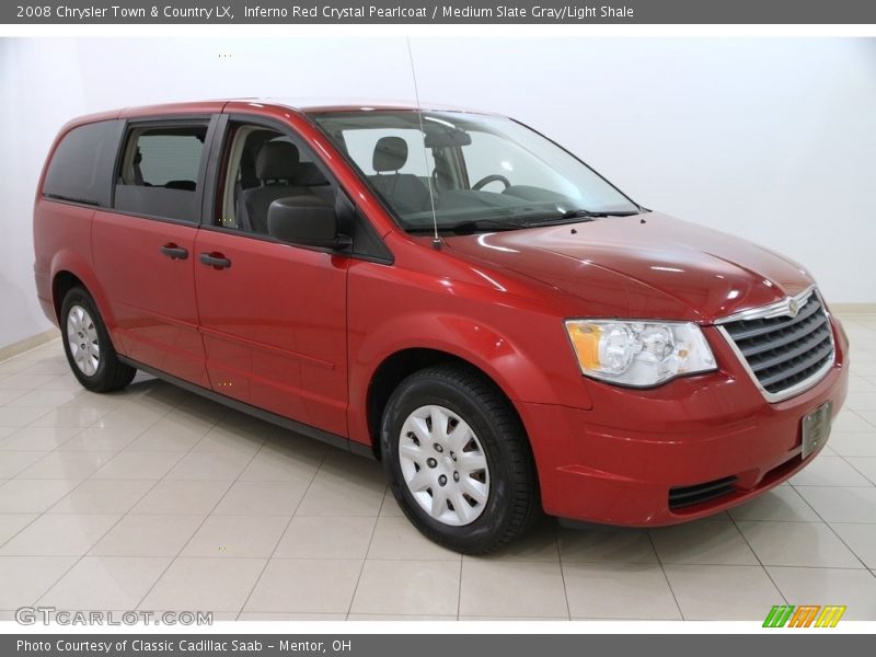 Inferno Red Crystal Pearlcoat / Medium Slate Gray/Light Shale 2008 Chrysler Town & Country LX