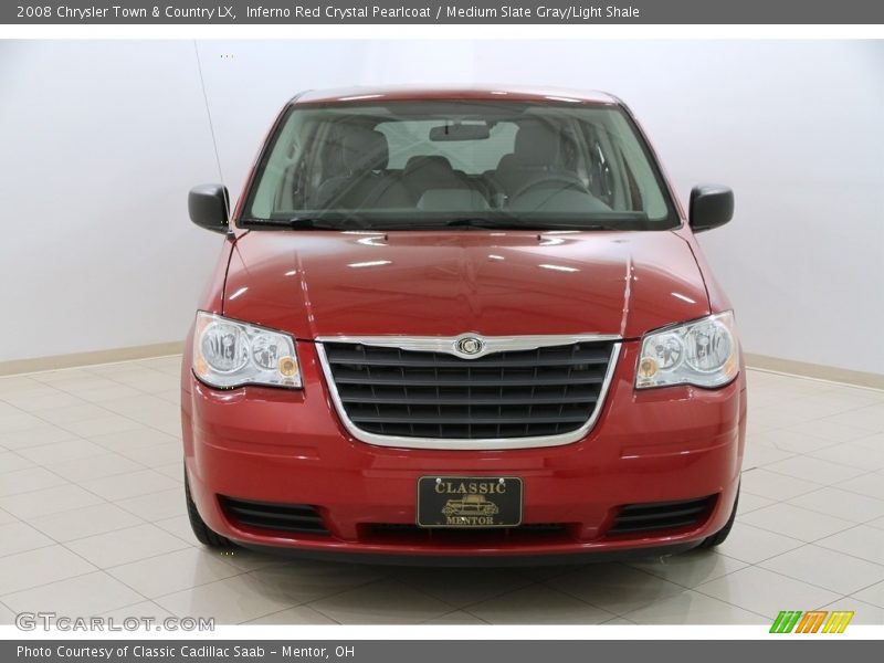 Inferno Red Crystal Pearlcoat / Medium Slate Gray/Light Shale 2008 Chrysler Town & Country LX