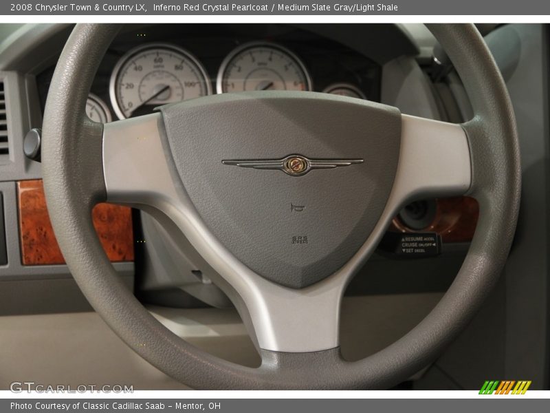 Inferno Red Crystal Pearlcoat / Medium Slate Gray/Light Shale 2008 Chrysler Town & Country LX