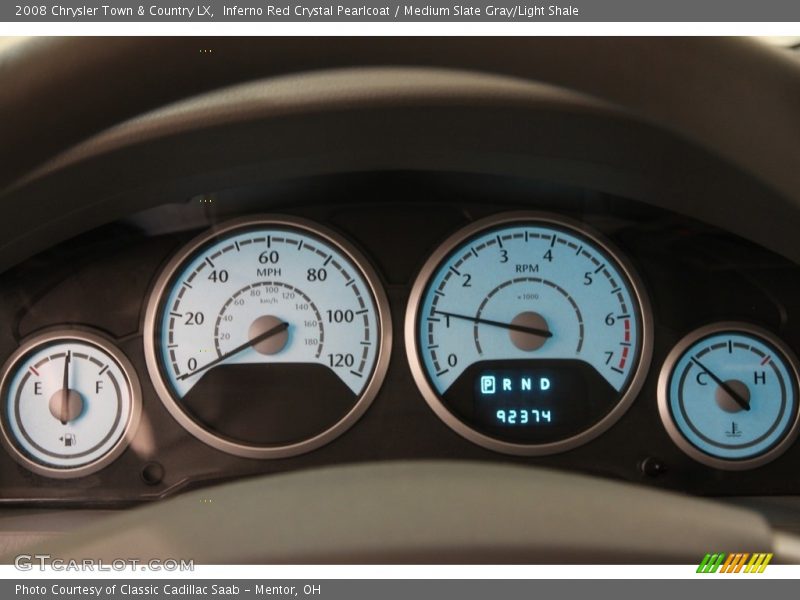 Inferno Red Crystal Pearlcoat / Medium Slate Gray/Light Shale 2008 Chrysler Town & Country LX