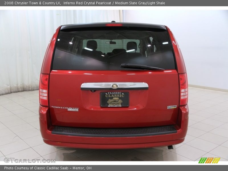 Inferno Red Crystal Pearlcoat / Medium Slate Gray/Light Shale 2008 Chrysler Town & Country LX