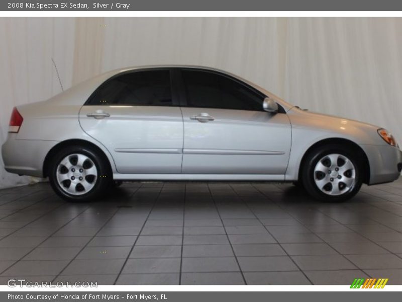 Silver / Gray 2008 Kia Spectra EX Sedan