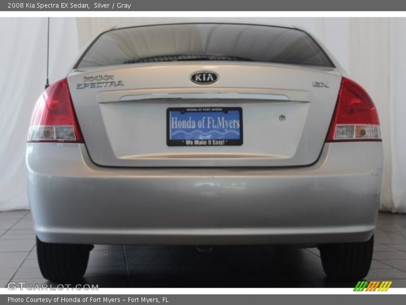 Silver / Gray 2008 Kia Spectra EX Sedan