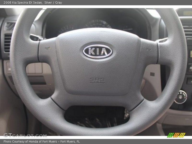 Silver / Gray 2008 Kia Spectra EX Sedan