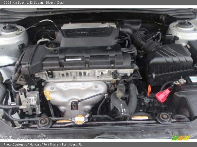 Silver / Gray 2008 Kia Spectra EX Sedan
