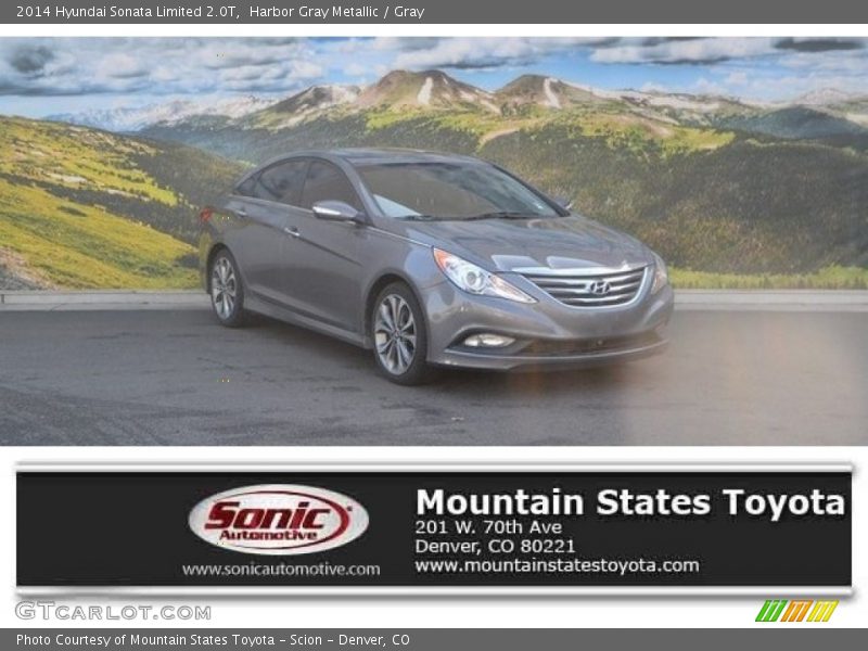 Harbor Gray Metallic / Gray 2014 Hyundai Sonata Limited 2.0T