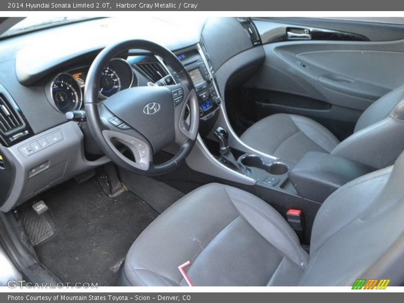 Harbor Gray Metallic / Gray 2014 Hyundai Sonata Limited 2.0T