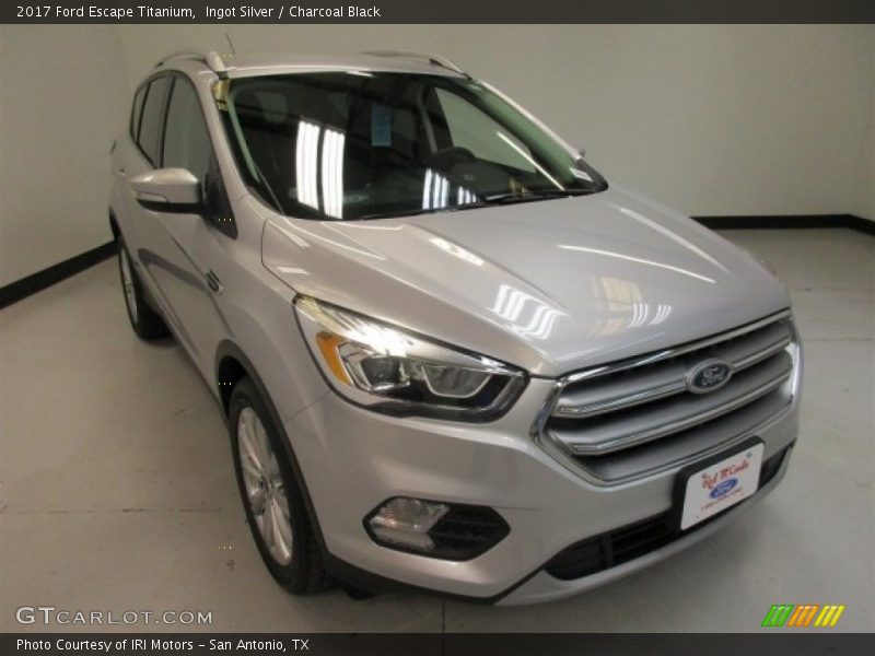 Ingot Silver / Charcoal Black 2017 Ford Escape Titanium