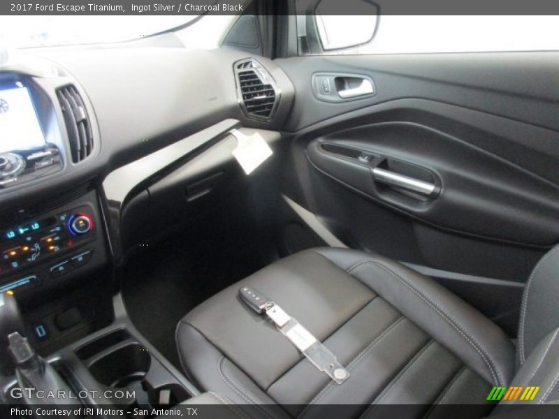 Ingot Silver / Charcoal Black 2017 Ford Escape Titanium
