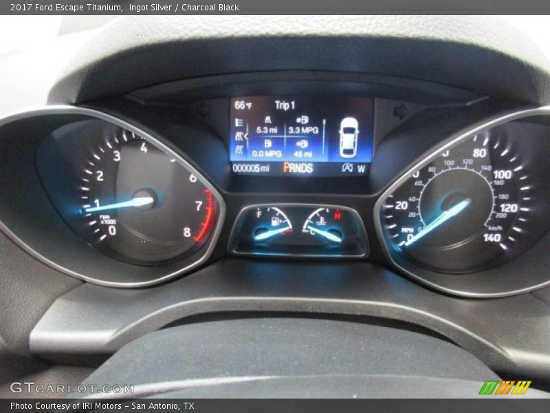 Ingot Silver / Charcoal Black 2017 Ford Escape Titanium