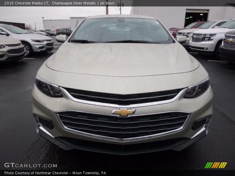 Champagne Silver Metallic / Jet Black 2016 Chevrolet Malibu LT