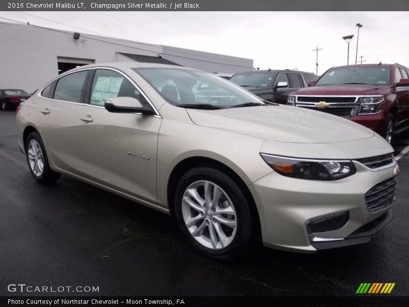 Champagne Silver Metallic / Jet Black 2016 Chevrolet Malibu LT