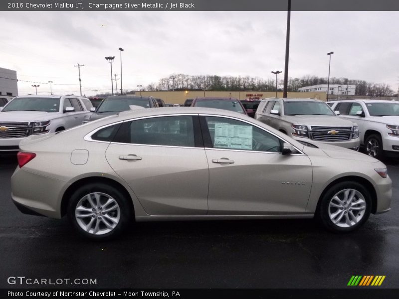 Champagne Silver Metallic / Jet Black 2016 Chevrolet Malibu LT