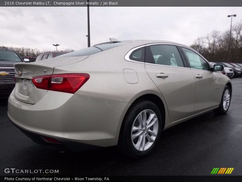 Champagne Silver Metallic / Jet Black 2016 Chevrolet Malibu LT