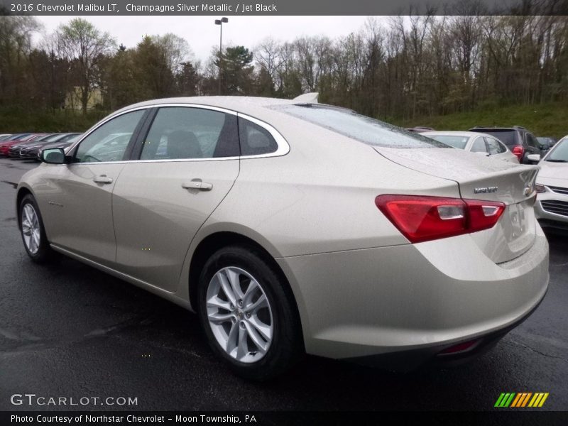 Champagne Silver Metallic / Jet Black 2016 Chevrolet Malibu LT