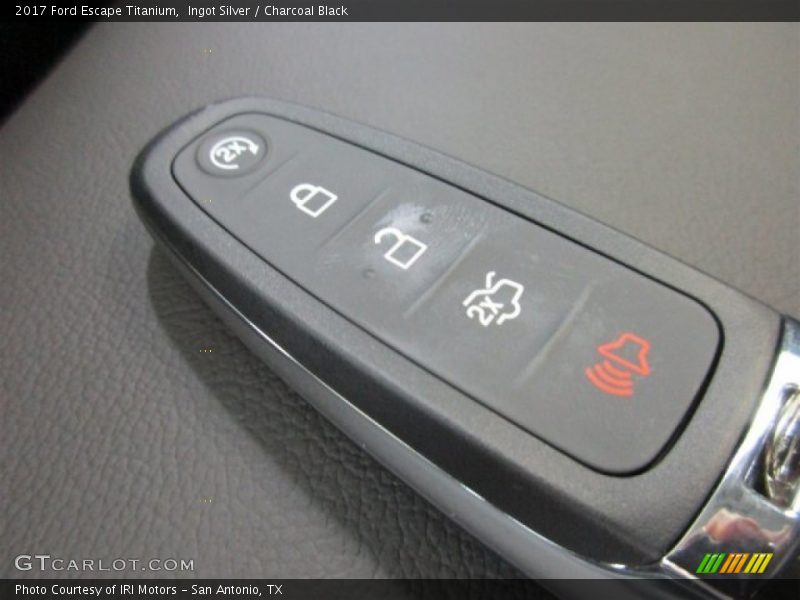 Ingot Silver / Charcoal Black 2017 Ford Escape Titanium