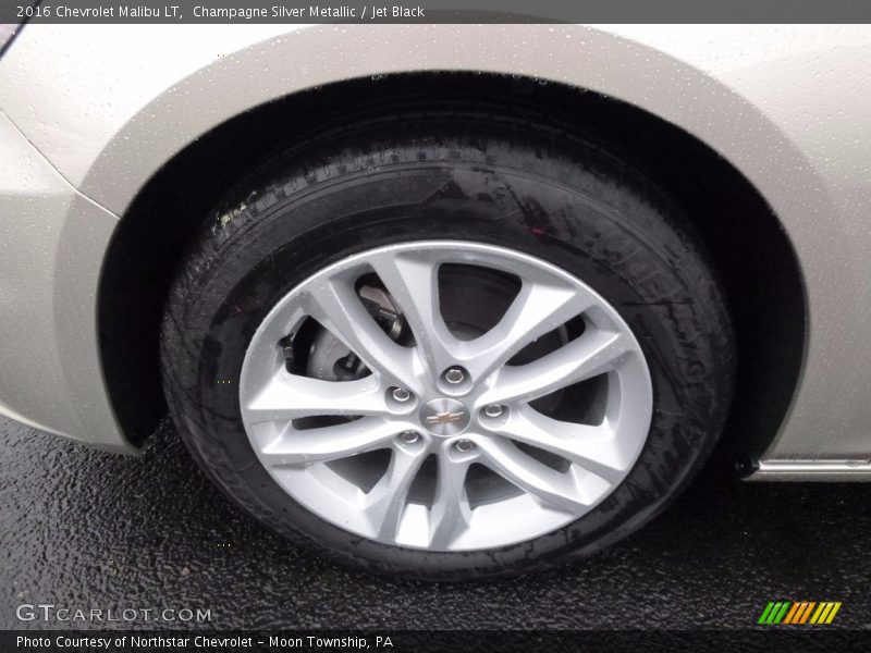 Champagne Silver Metallic / Jet Black 2016 Chevrolet Malibu LT