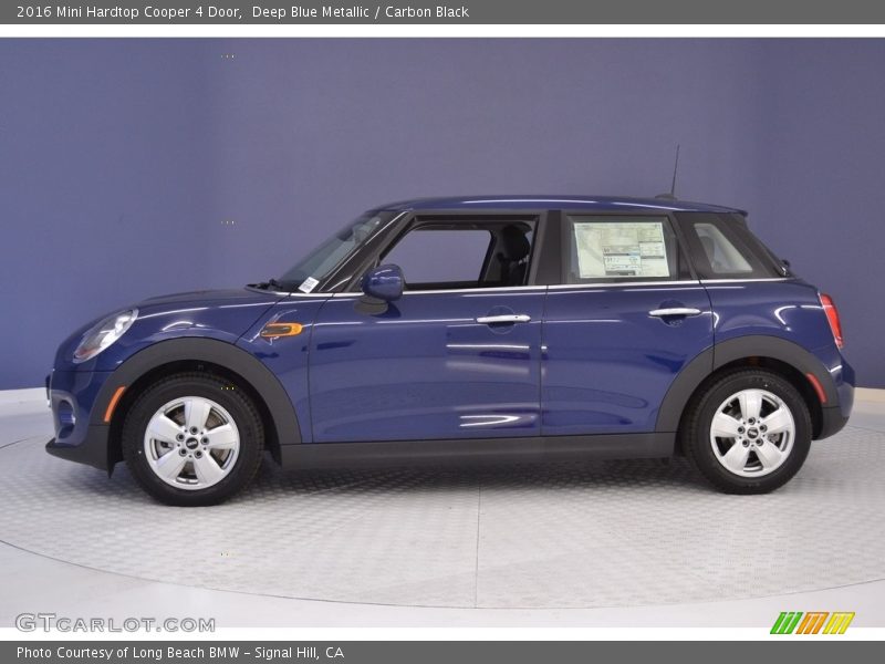 Deep Blue Metallic / Carbon Black 2016 Mini Hardtop Cooper 4 Door
