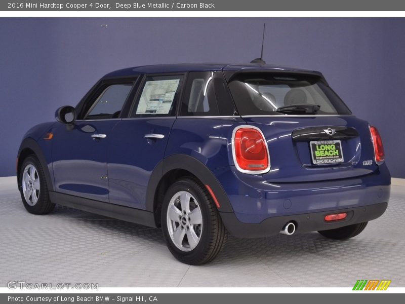 Deep Blue Metallic / Carbon Black 2016 Mini Hardtop Cooper 4 Door