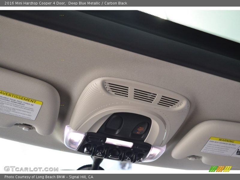 Deep Blue Metallic / Carbon Black 2016 Mini Hardtop Cooper 4 Door
