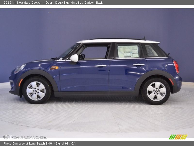 Deep Blue Metallic / Carbon Black 2016 Mini Hardtop Cooper 4 Door