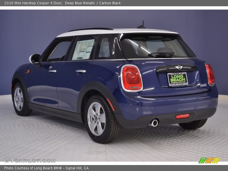 Deep Blue Metallic / Carbon Black 2016 Mini Hardtop Cooper 4 Door