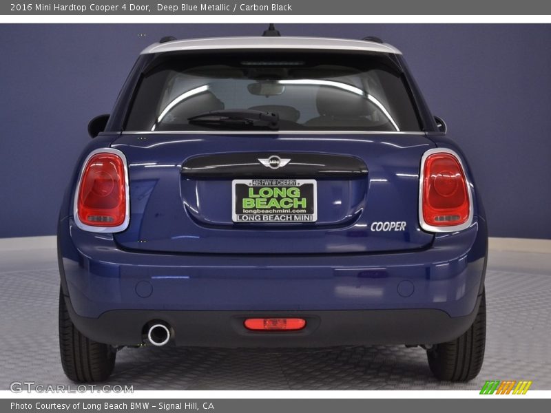 Deep Blue Metallic / Carbon Black 2016 Mini Hardtop Cooper 4 Door