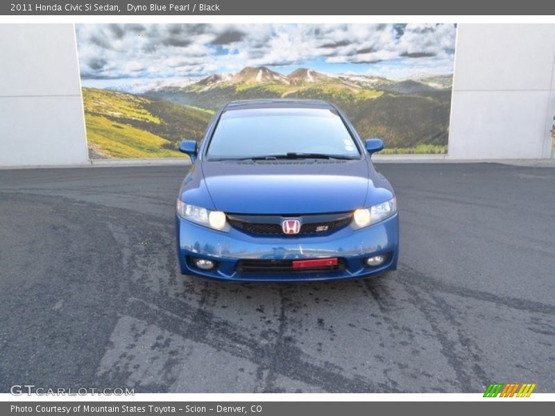 Dyno Blue Pearl / Black 2011 Honda Civic Si Sedan
