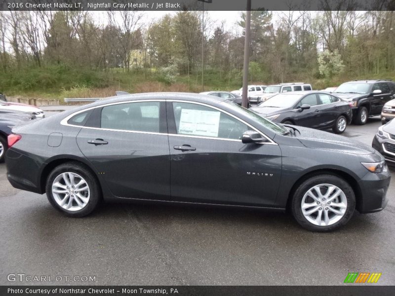 Nightfall Gray Metallic / Jet Black 2016 Chevrolet Malibu LT